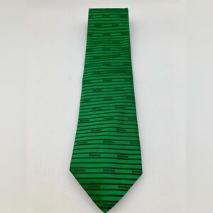 Vintage Heineken Beer All Over Print Silk Tie Oktoberfest Bartender Made Italy
